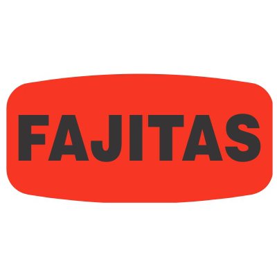 Fajitas DayGlo Label