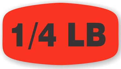 1/4 LB Dayglo Label