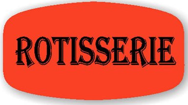 Rotisserie DayGlo Label