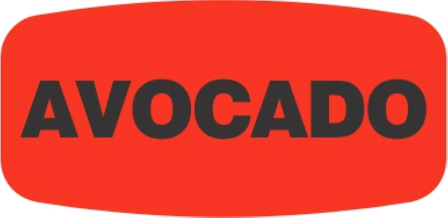 Avocado DayGlo Label