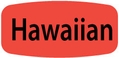 Hawaiian Flavor Labels, Hawaiian Flavor Stickers