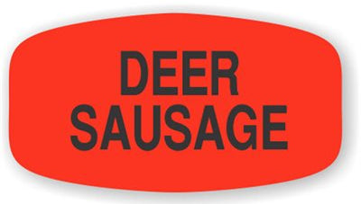 Deer Sausage DayGlo Label