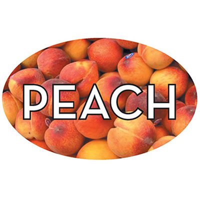 Peach Flavor Labels, Peach Flavor Stickers