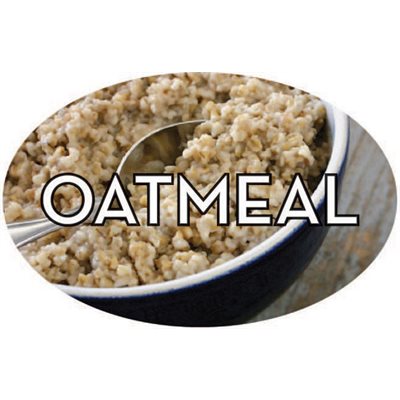 Oatmeal Flavor Labels, Oatmeal Flavor Stickers