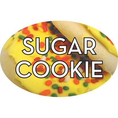 Sugar Cookie Flavor Label, Sugar Cookie Flavor Stickers