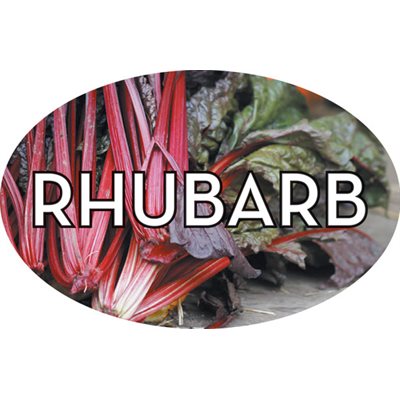 Rhubarb Flavor Labels, Rhubarb Flavor Stickers