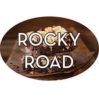 Rocky Road Flavor Labels, Rocky Road Flavor Stickers