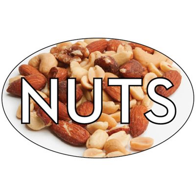 Nuts Flavor Labels, Nuts Flavor Stickers