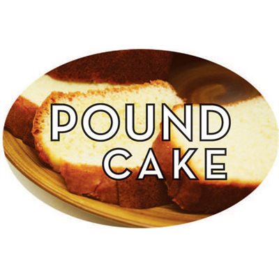 Pound Cake Flavor Labels, Pound Cake Flavor Stickers