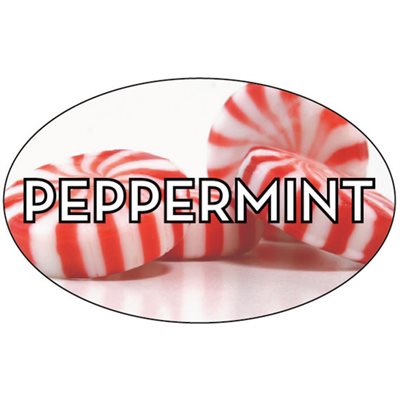 Peppermint Flavor Label, Peppermint Flavor Stickers