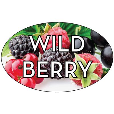Wild Berry Flavor Labels, Wild Berry Flavor Stickers