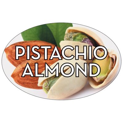 Pistachio Almond Flavor Labels, Pistachio Almond Flavor Stickers