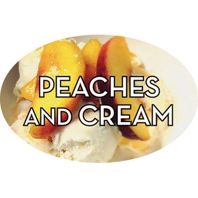 Peaches and Cream Flavor Labels, Peaches and Cream Stickers