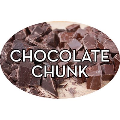 Chocolate Chunk Flavor Labels, Chocolate Chunk Flavor Stickers