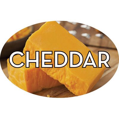 Cheddar Cheese Flavor Labels, Cheddar Cheese Stickers