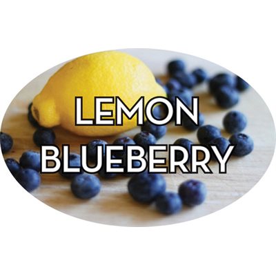 Lemon Blueberry Flavor Labels, Lemon Blueberry Stickers