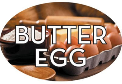 Butter Egg Flavor Label