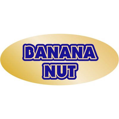 Banana Nut Gold Foil Label