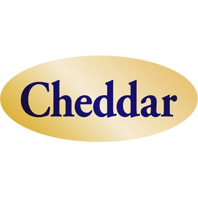 Cheddar Gold Foil Label