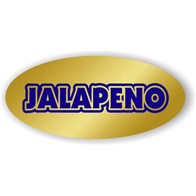 Jalapeno Gold Foil Label