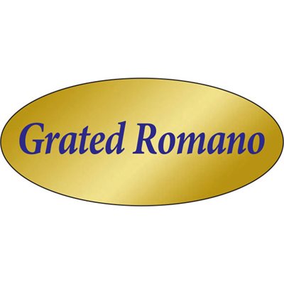 Grated Romano Cheese Labels, Grated Romano Cheese Stickers