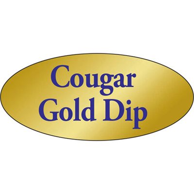 Cougar Gold Dip Gold Foil Label