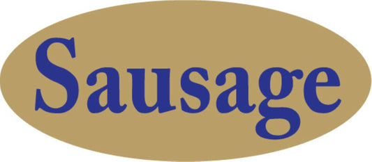 Sausage Gold Foil Label