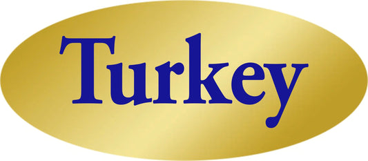 Turkey Gold Foil Label
