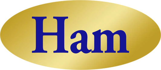 Ham Gold Foil Label