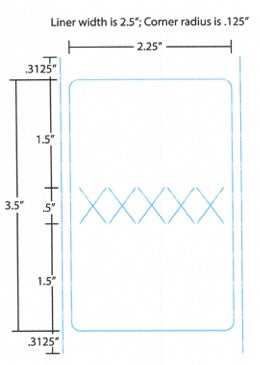 Hobart Quantum 2.25" x 3.5" Blank Scale Labels - TAMPERPROOF - 10 MIN