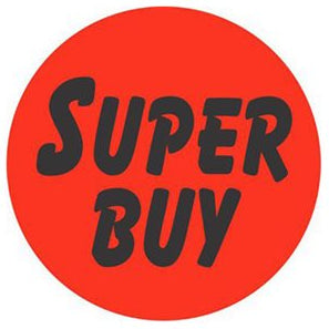 Super Buy DayGlo 1.5" Bullseye Label
