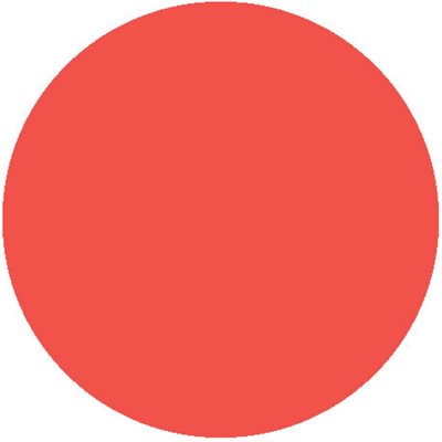 Blank Fluorescent Red 1.5" Bullseye Price Label