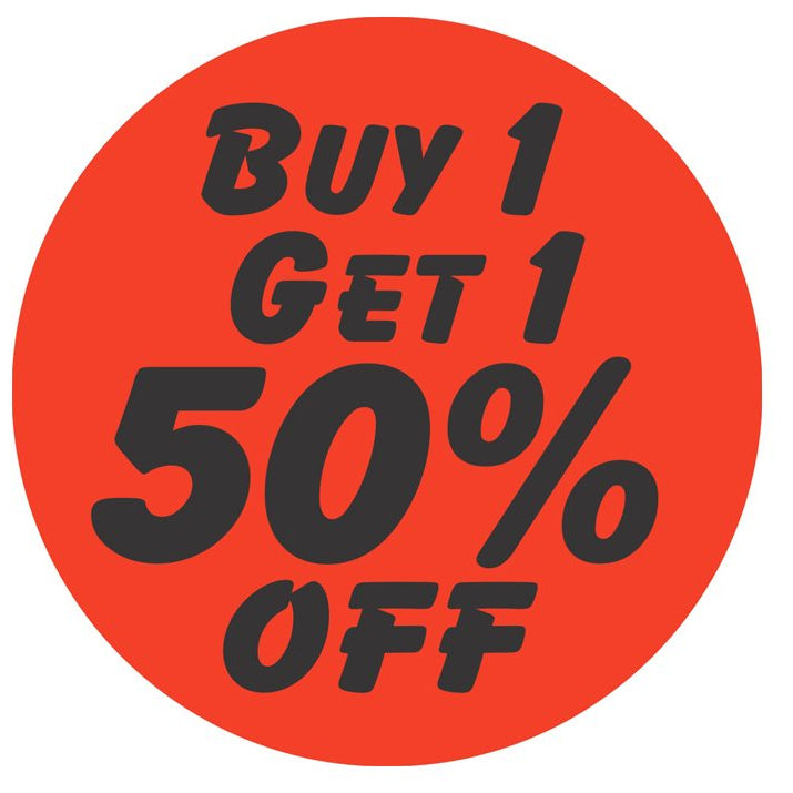Buy 1 Get 1 50% Off 1.25" Bullseye Label