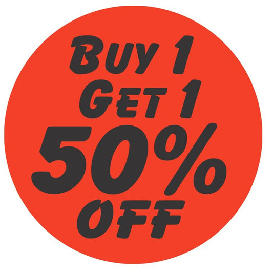 Buy 1 Get 1 50% Off 1.25" Bullseye Label