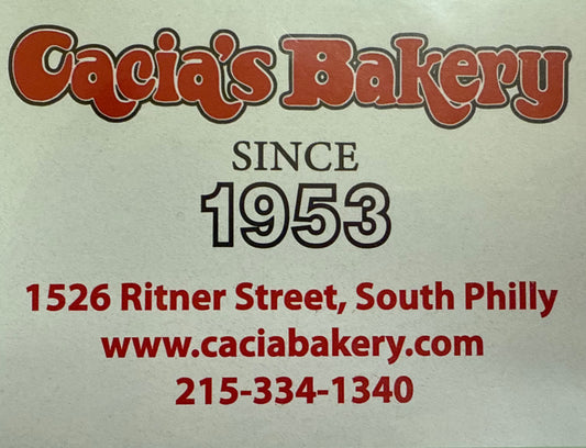 Cacia's Bakery Custom Labels
