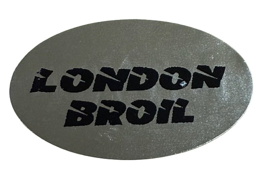 London Broil Silver Foil Label