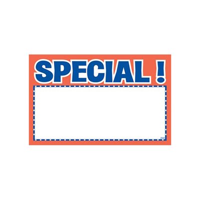 5.5" x 7" SPECIAL Grocery Store Sign Blanks