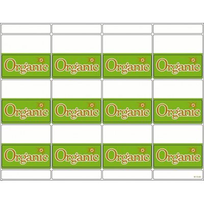 Organic Vu-Thru Shelf Labels