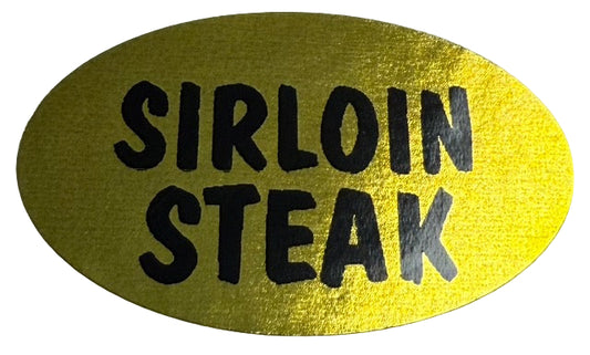 Sirloin Steak Gold Foil Label (Copy)