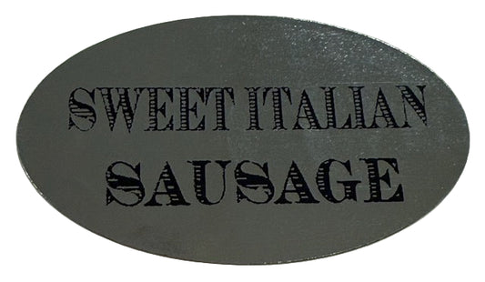 Sweet Italian Sausage Silver Foil Label