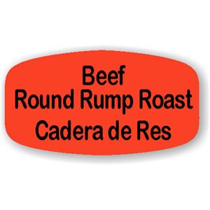 Beef Round Rump Roast / Cadera de Res Label – ScaleLabels.com