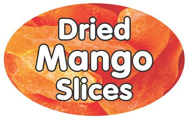 Dried Mango Slices Flavor Label