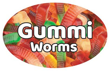 Gummi Worms Flavor Label