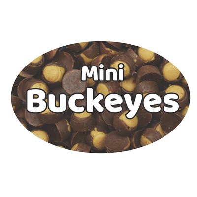 Mini Buckeyes Flavor Label