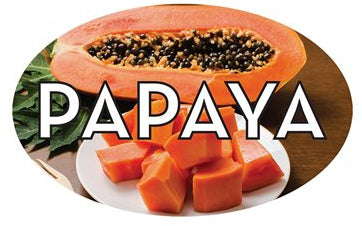 Papaya Flavor Label