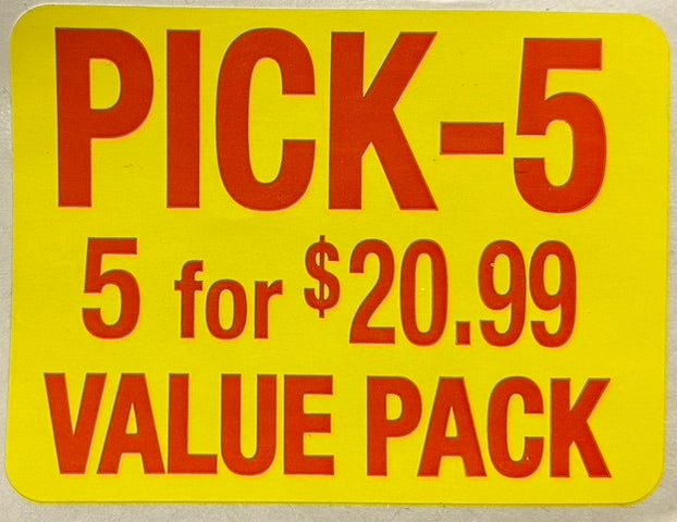 Pick 5 for $20.99 Labels, Pick 5 for $20.99 Stickers