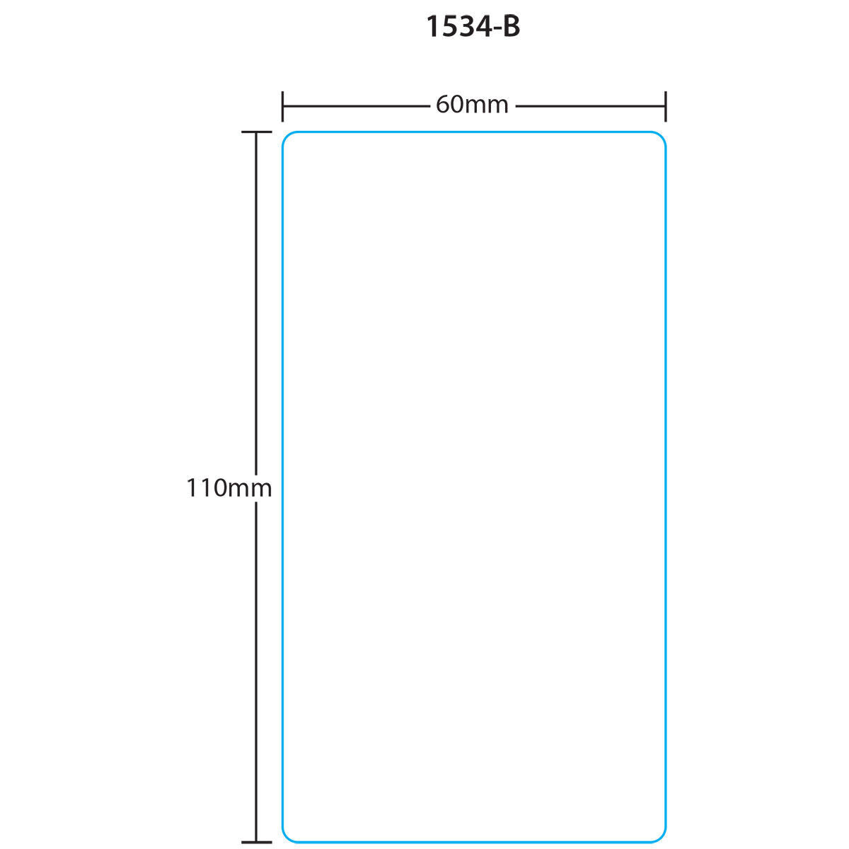 Digi DP-120/SM-90 110mm Blank Scale Labels h1534b