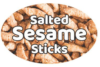 Salted Sesame Sticks Flavor Label