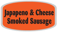 Smoked Sausage w/Jalapeno and Cheese Labels, Smoked Sausage Stickers