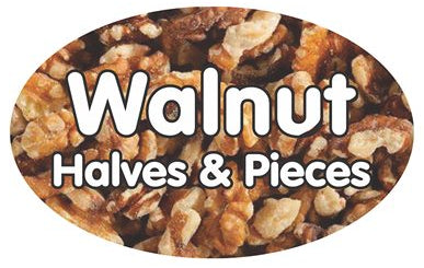 Walnut Halves and Pieces Flavor Label